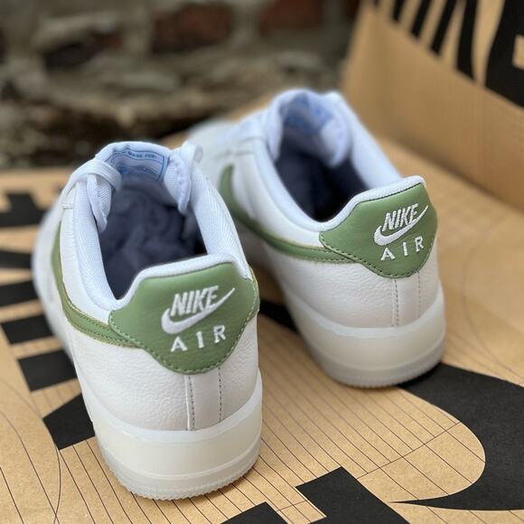 NEW Womens Size 9 Nike Air Force 1 Low Top By You Custom Leather White Sneaker - Picture 5 of 9